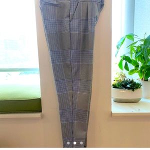High Waisted Plaid work pants